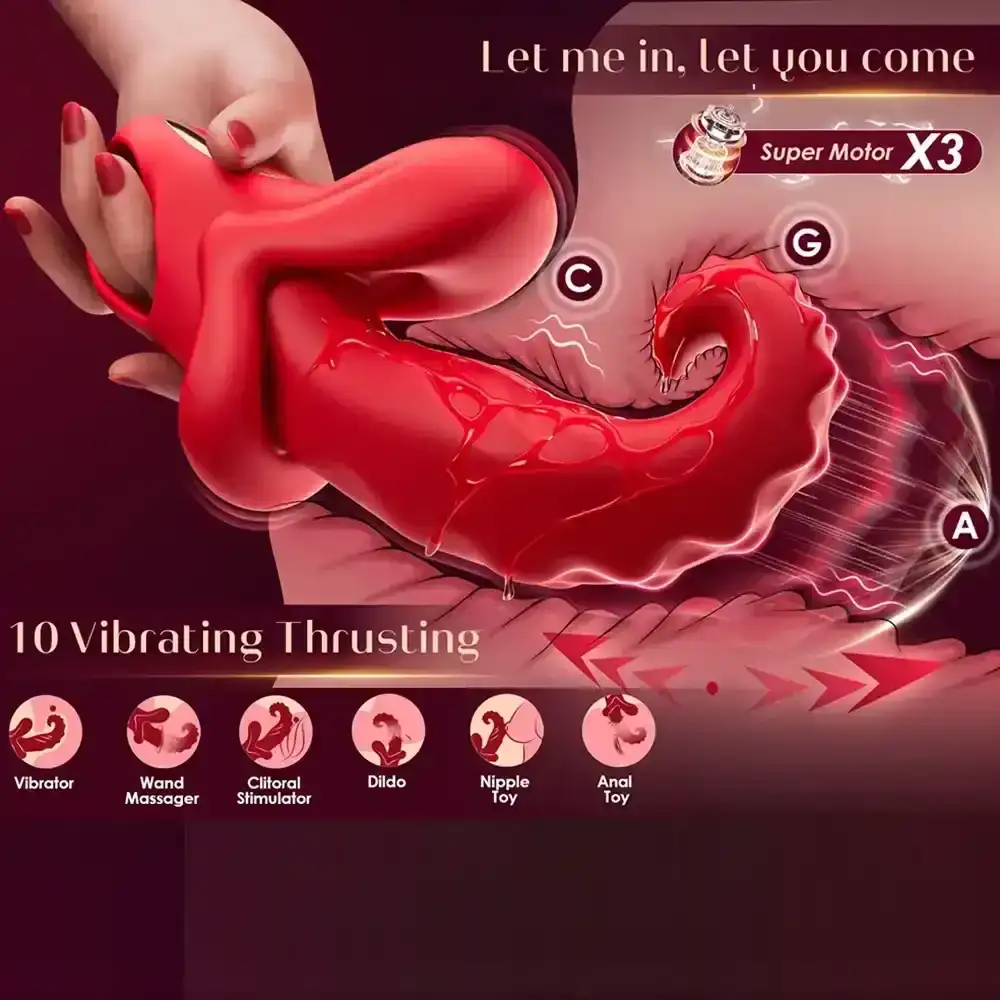 10 mode vibrating tongue massager