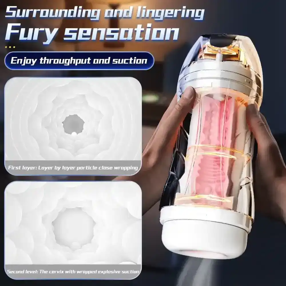 10 vibration 5 suction masturbator cup