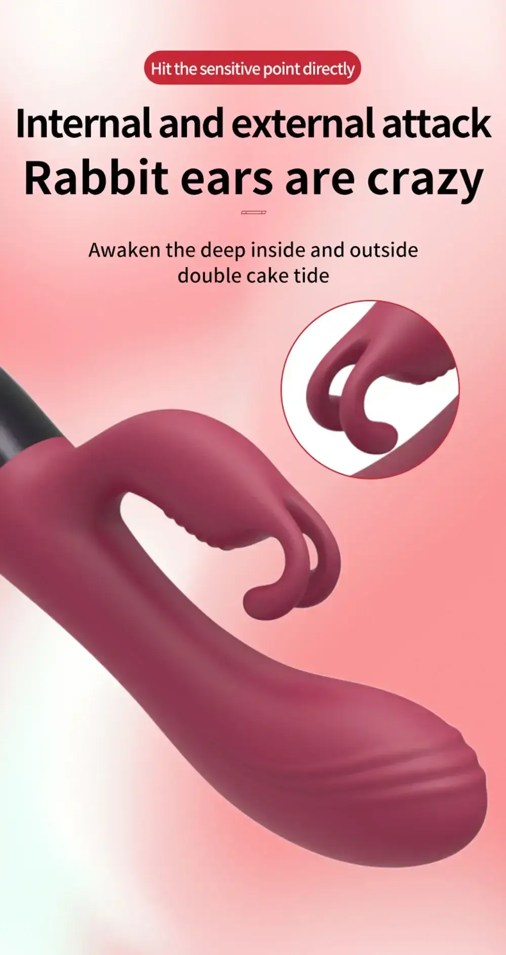 12 frequency rabbit vibrator silicone