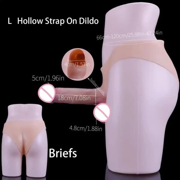 13.5cm solid silicone wearable dildo