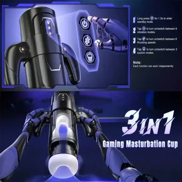 13.8cm insertable length masturbator