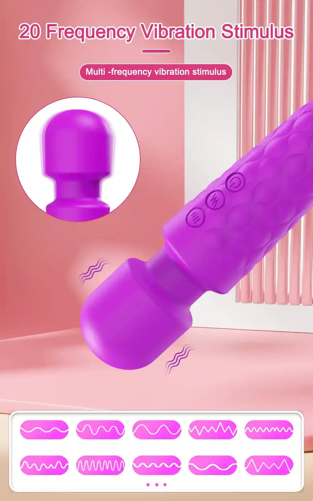 20 mode breast vibrator