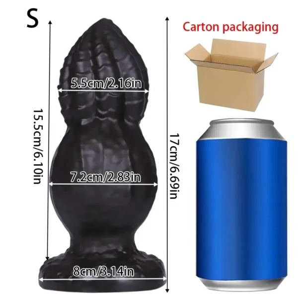 23cm length flexible anal plug