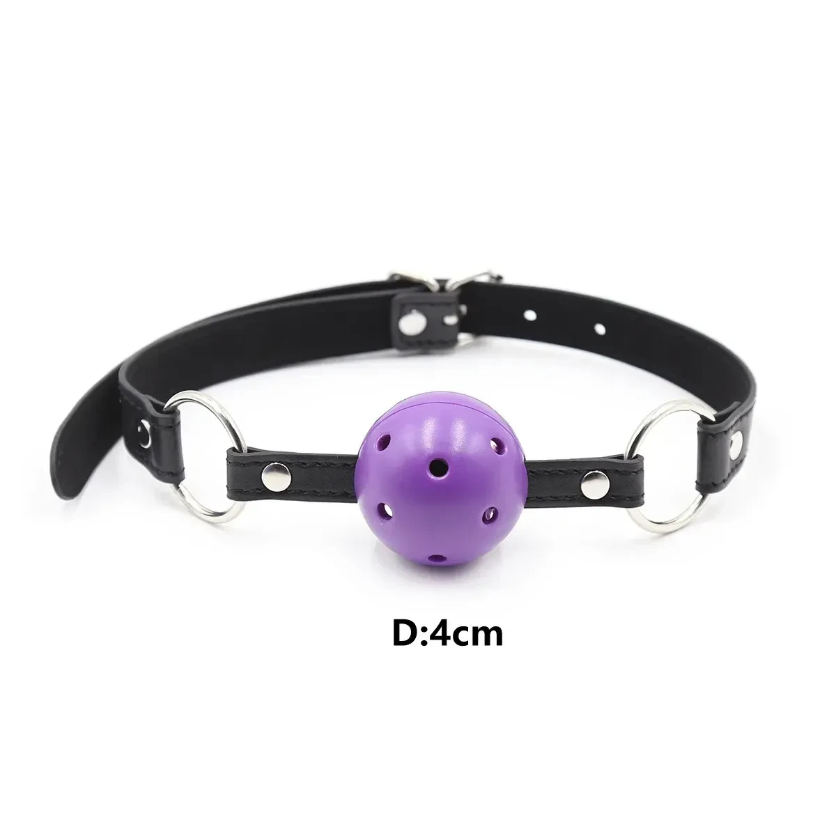 4cm diameter black ball gag