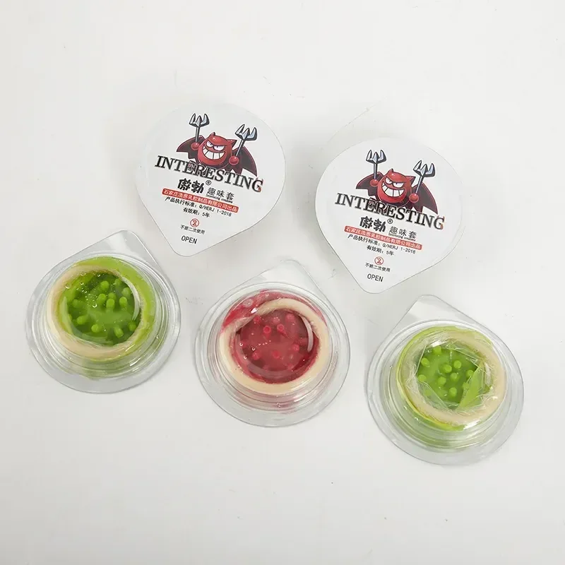 52mm natural latex dotted condoms