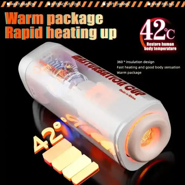 6 frequency vibrating masturbation cup