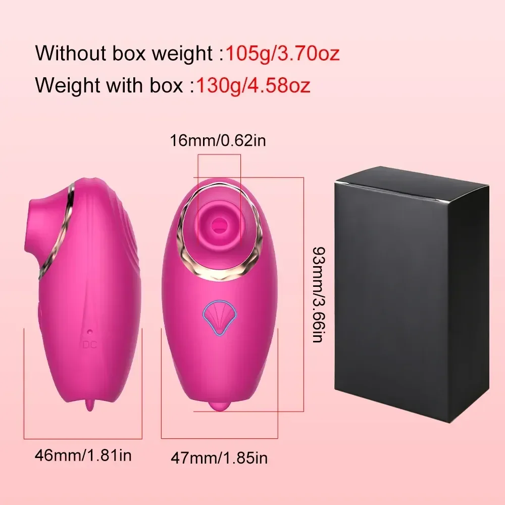 7 frequency clitoral vibrator rose red