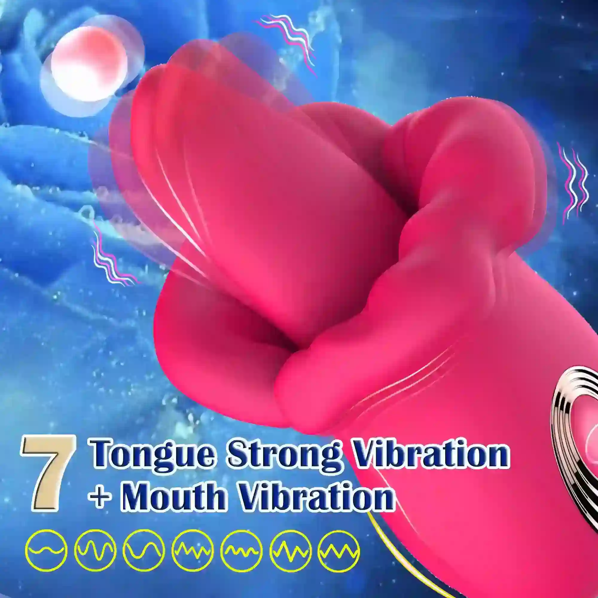 7 mode silicone clitoral stimulator