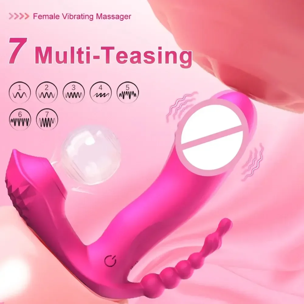 7 speed vibrating anal beads