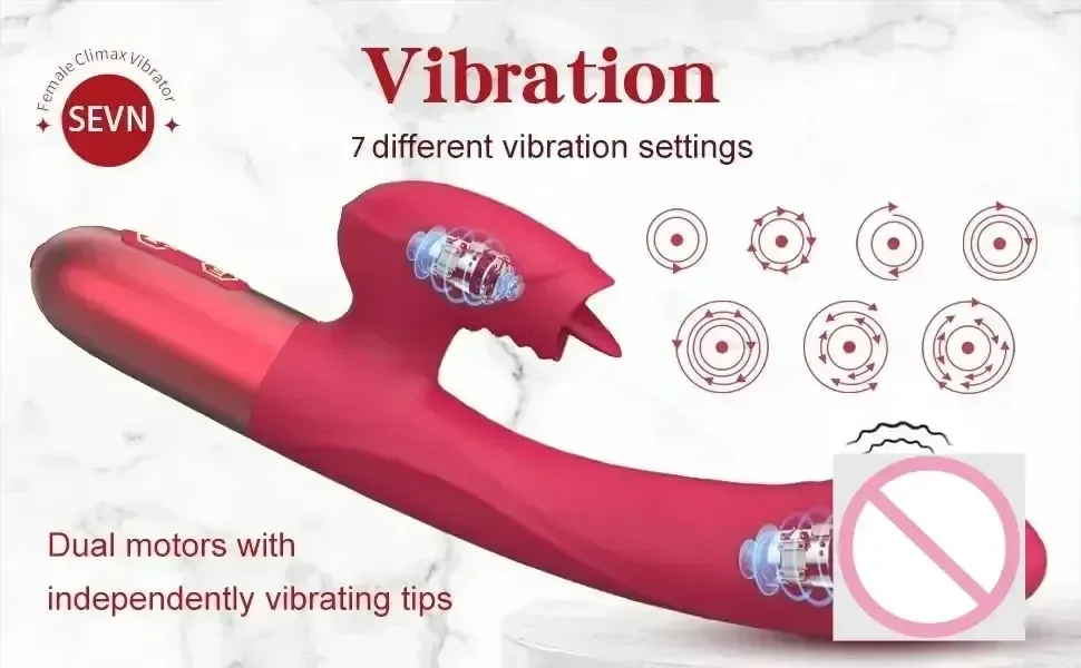 7 vibration modes licking stimulator