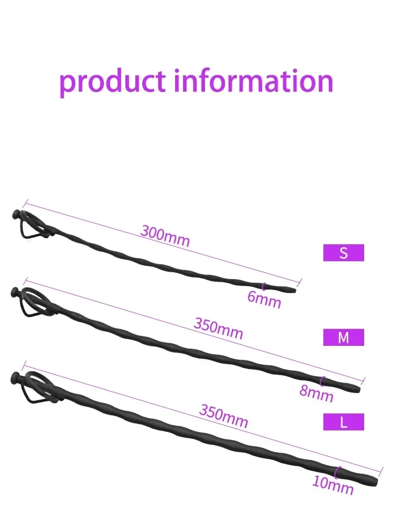 8mm diameter silicone prostate stimulator