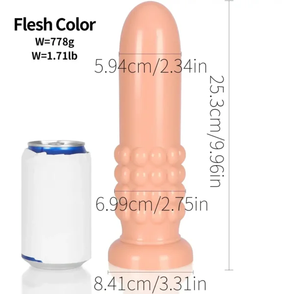9.96 inch long plastic anal toy