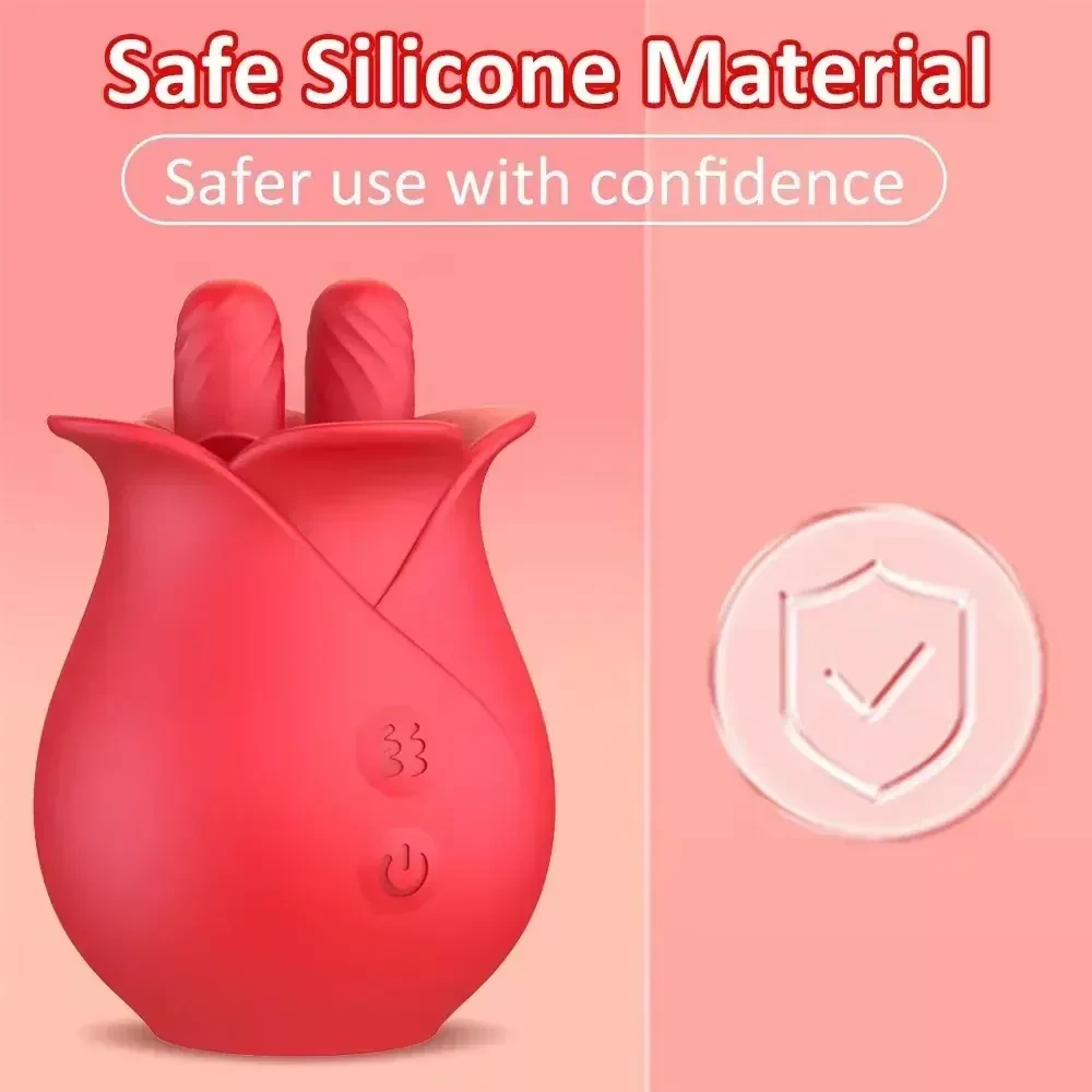 USB rechargeable rose vibrator