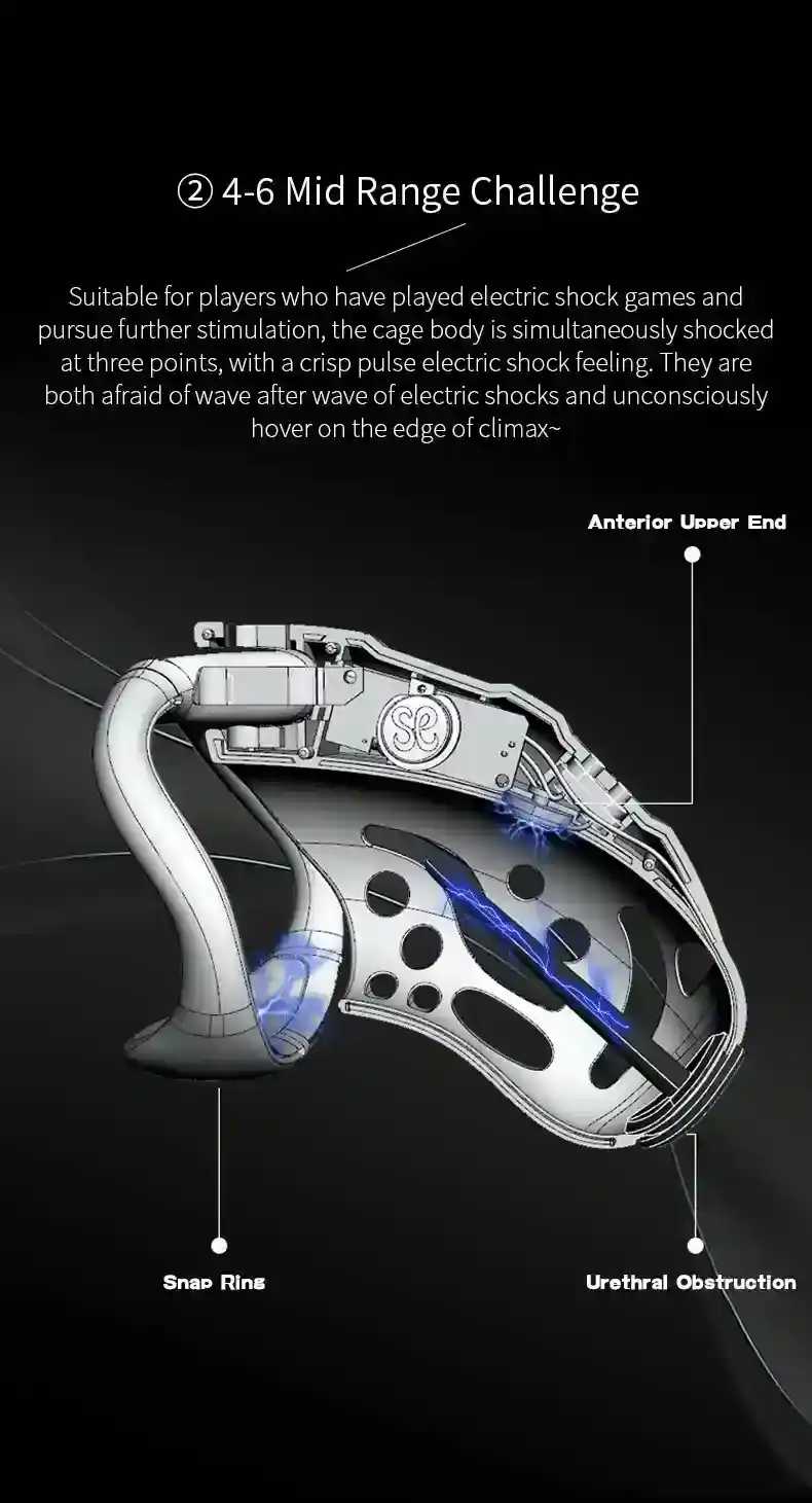 abs chastity cage remote shock
