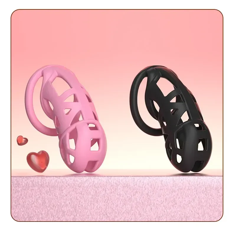 abs male chastity cage pink