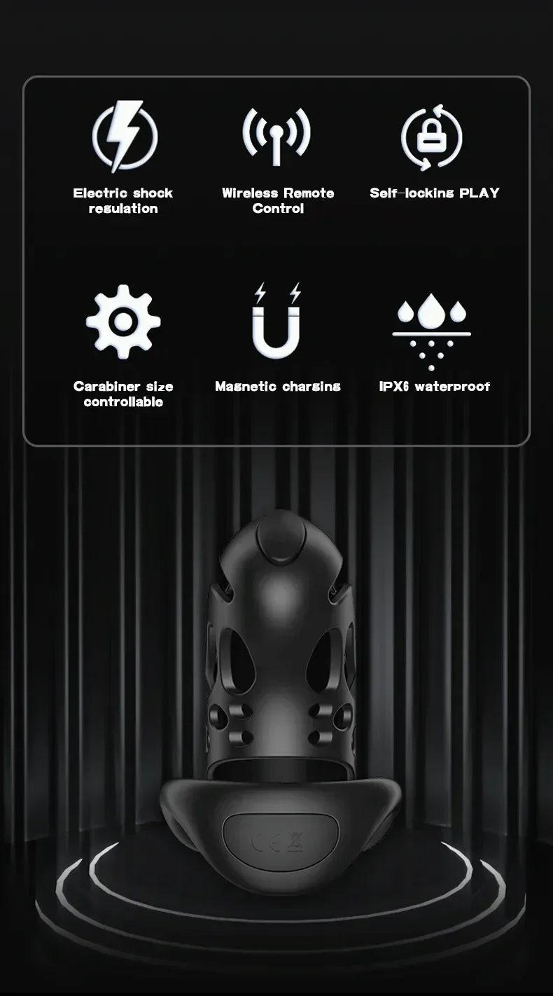abs penis cage electric stimulation