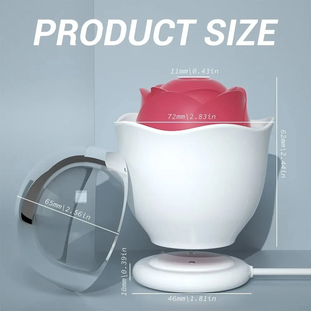 abs plastic rose vibrator charging