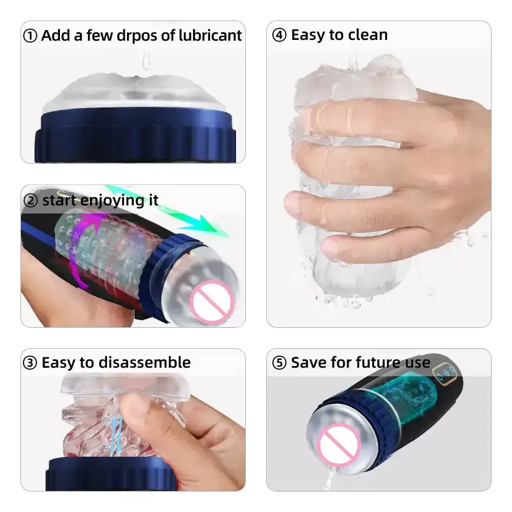 abs plastic thrusting masturbator