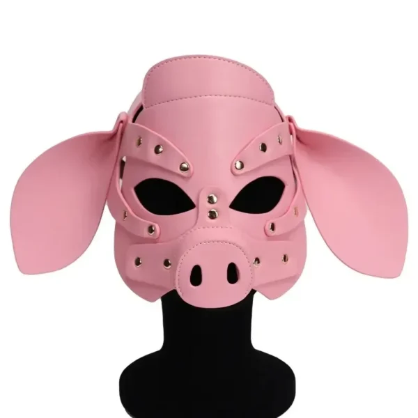 adjustable bdsm pig mask male