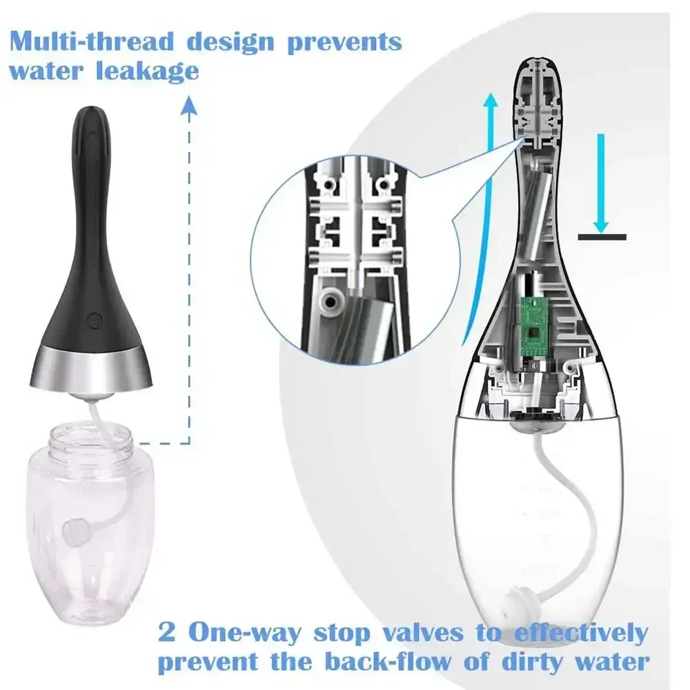 adjustable flow enema irrigator usb