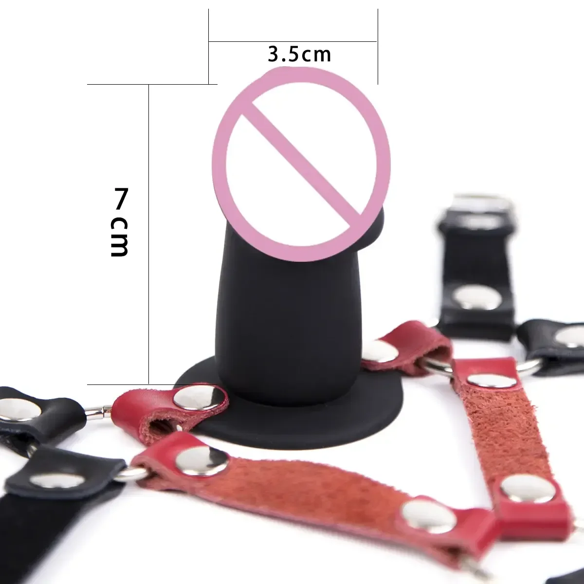 adjustable head strap gag