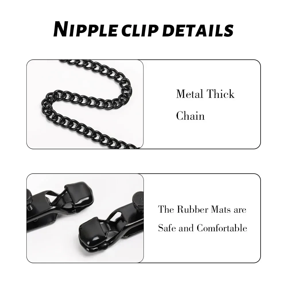 adjustable intensity nipple clamps