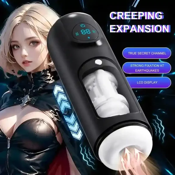 adjustable intensity thrusting male stroker