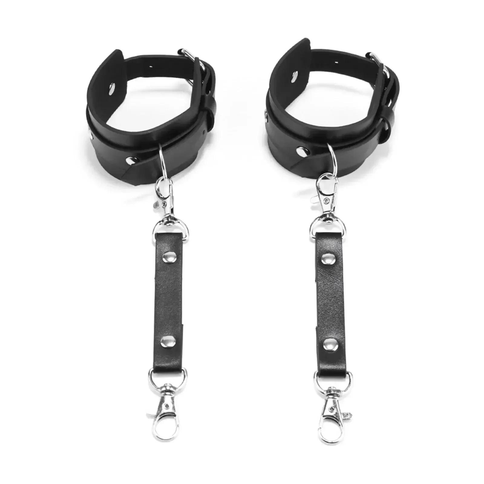adjustable leather handcuffs bdsm gear