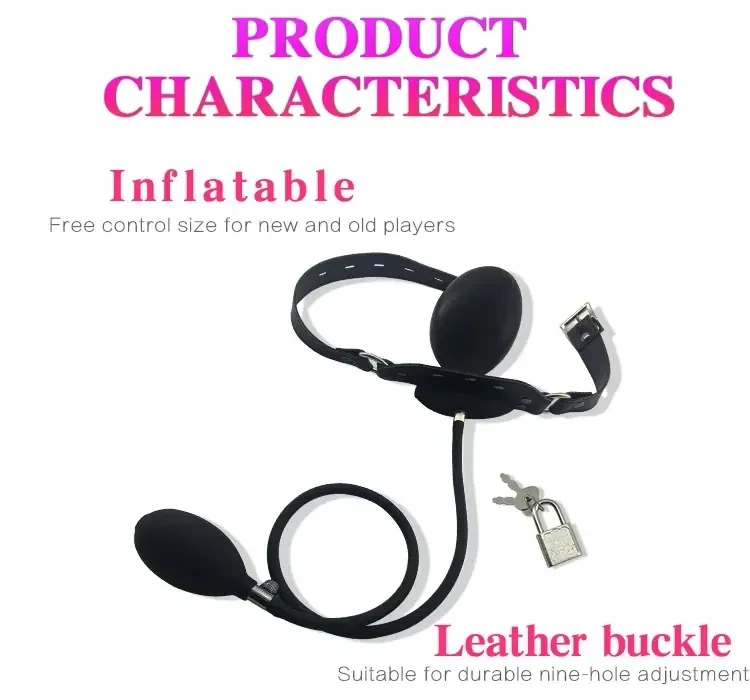 adjustable leather strap ball gag