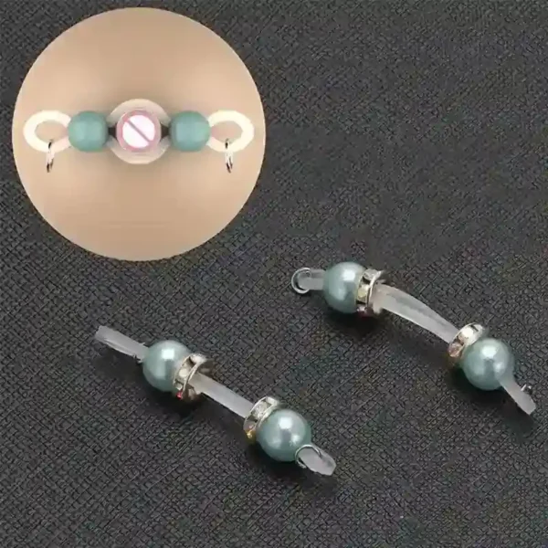 adjustable non piercing plastic nipple clips
