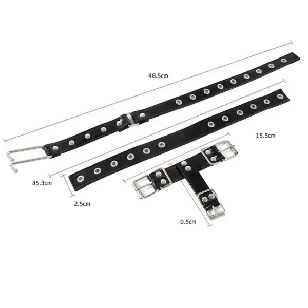 adjustable nose hook submissive neck collar
