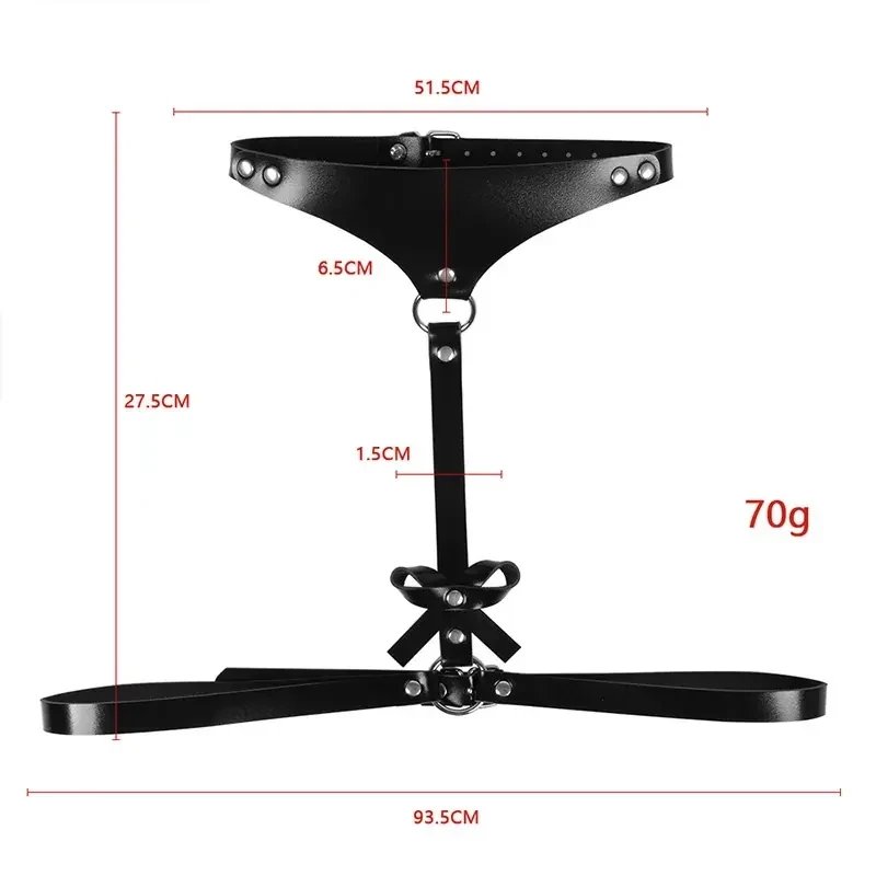 adjustable pu leather body harness