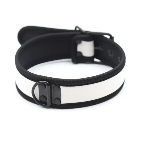 adjustable rubber puppy bondage collar