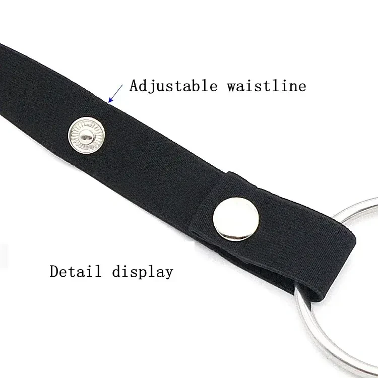 adjustable steel ring anal plug belt