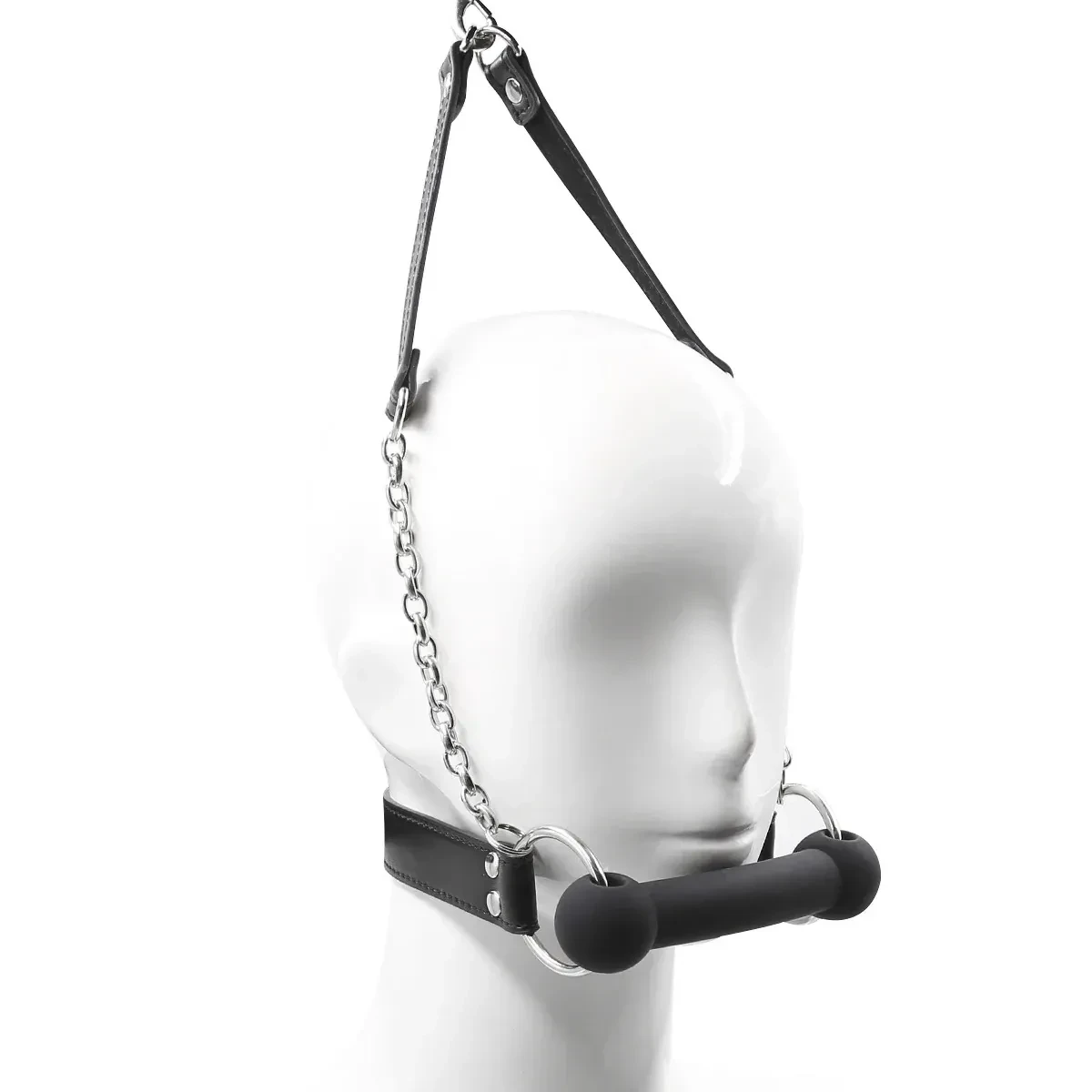adjustable strap leather hood