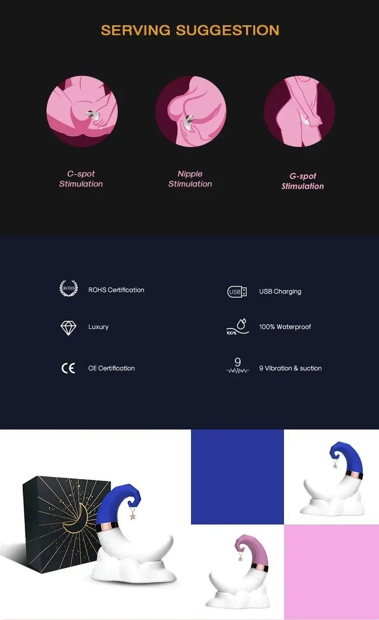 air pulse suction vibrator 19 modes