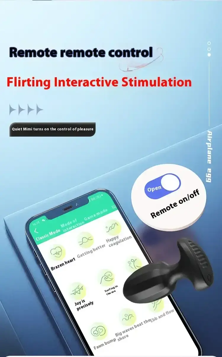 airplane egg shape anal massager