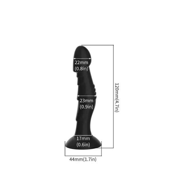 anal dildo with smooth entry design