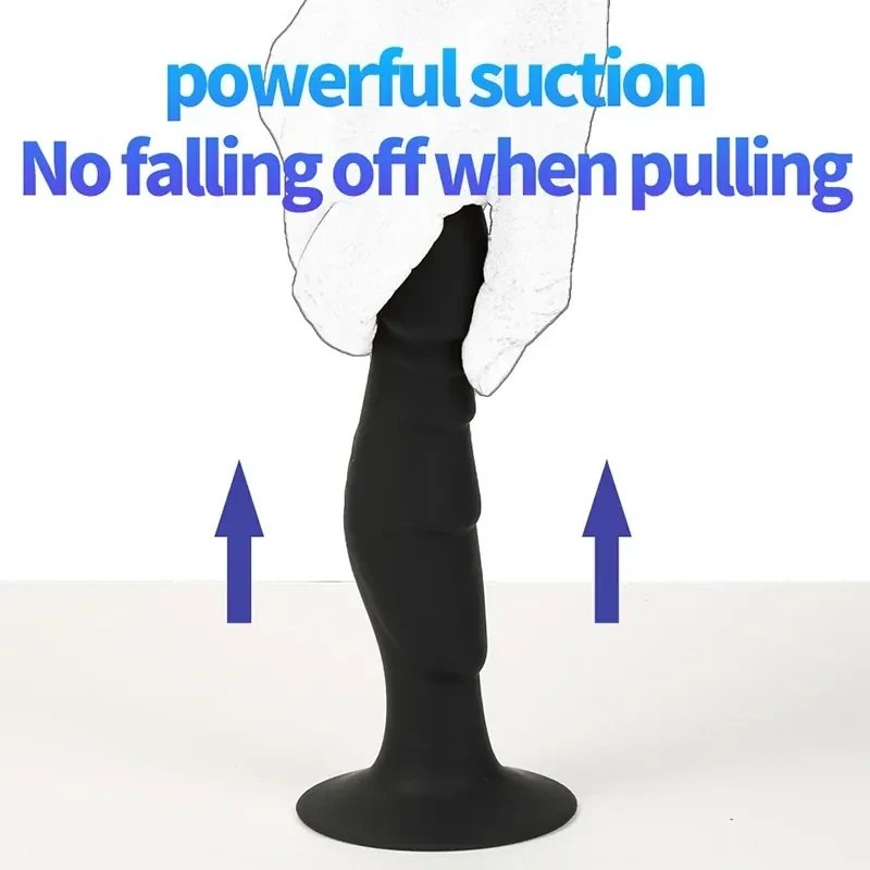 anal dildo with textured surface stimulation