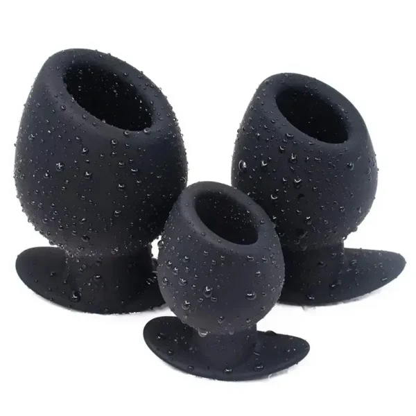 anal plug hollow design internal stopper