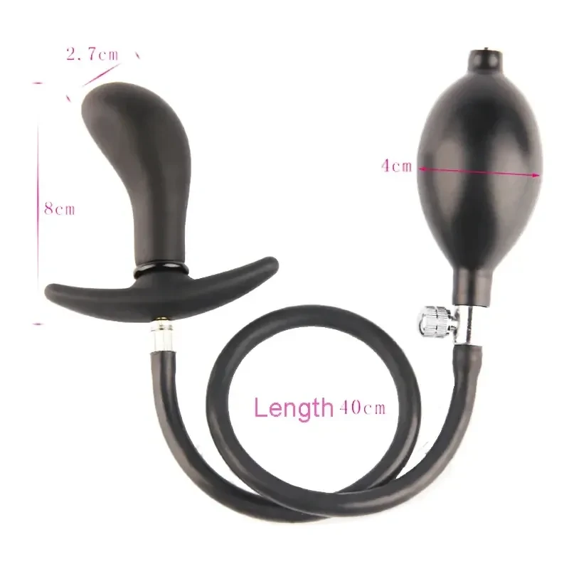 anal plug with adjustable inflation 1