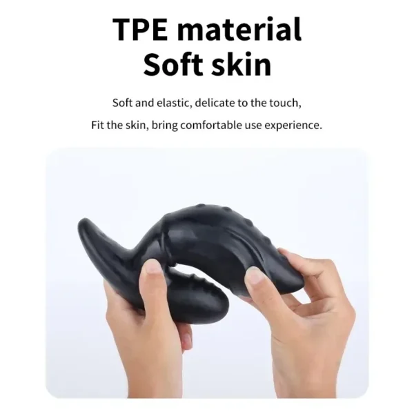 anal plug with point design texture
