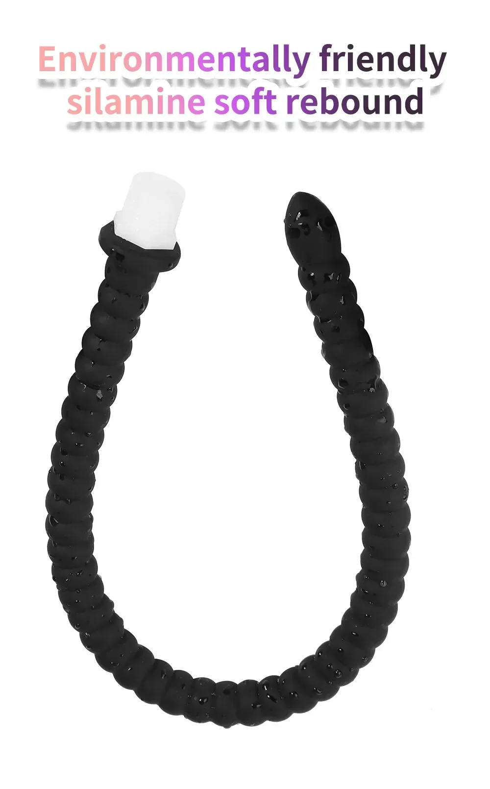 anal plug with textured beads