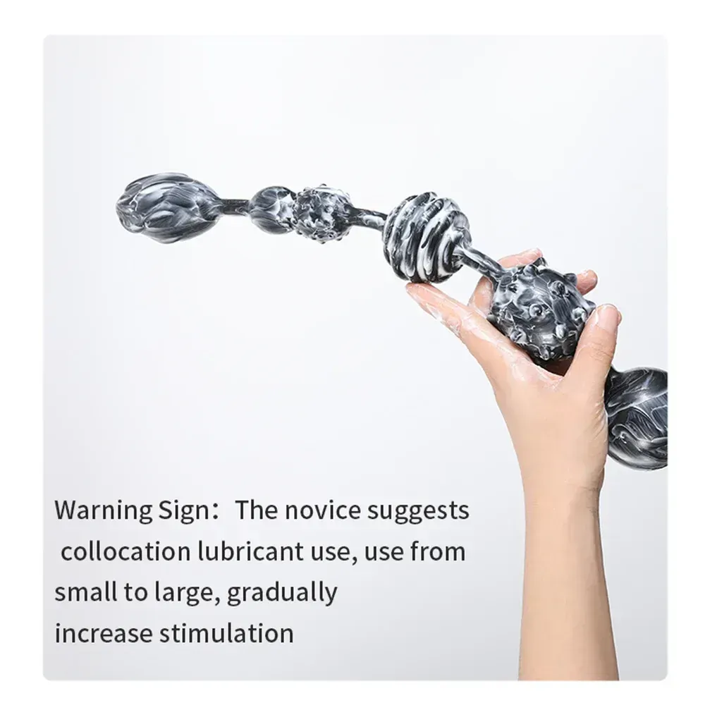 anal probing silicone beads