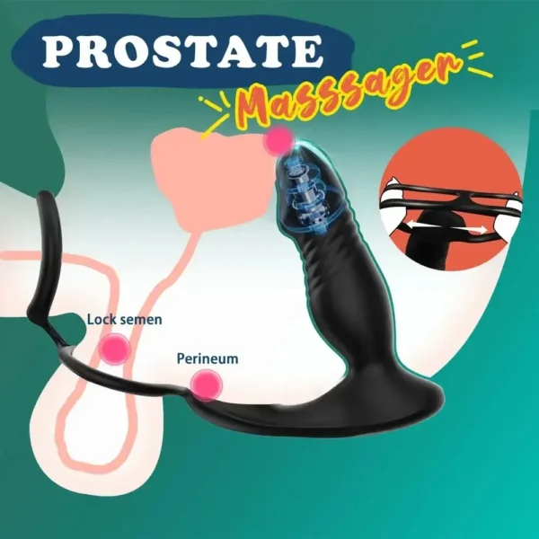 anal prostate toy thrusting action
