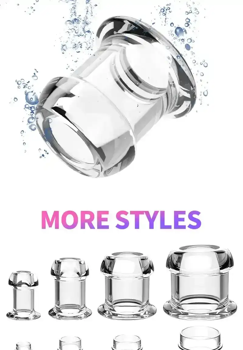 anal speculum hollow plug transparent