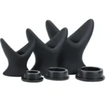 anal stretching hollow silicone toy