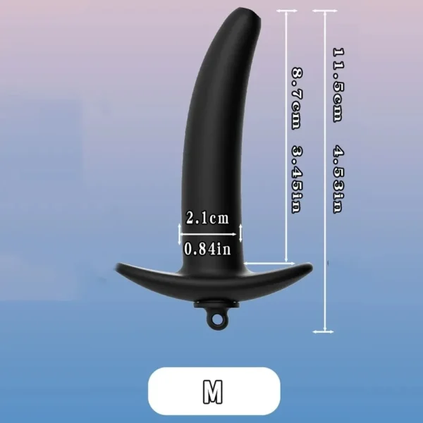 anal training hollow core silicone