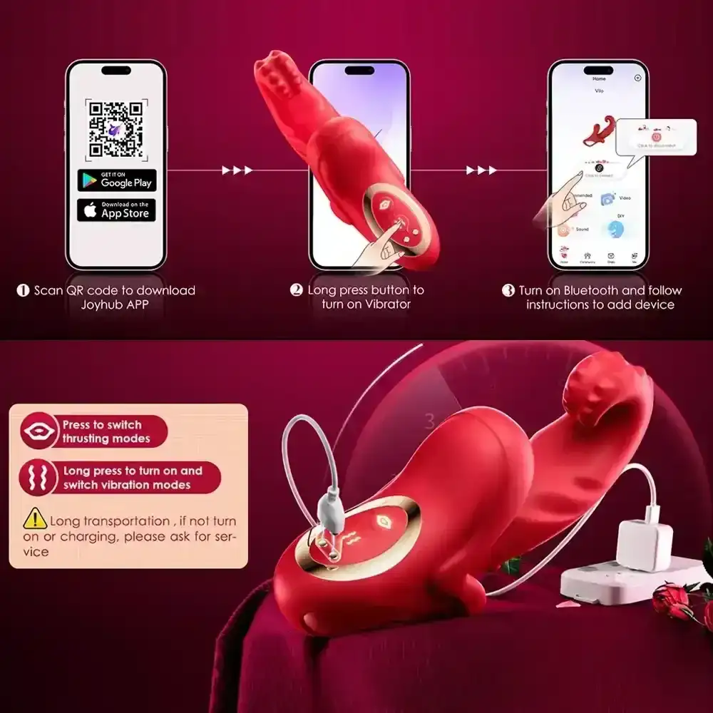 app controlled clitoral massager silicone
