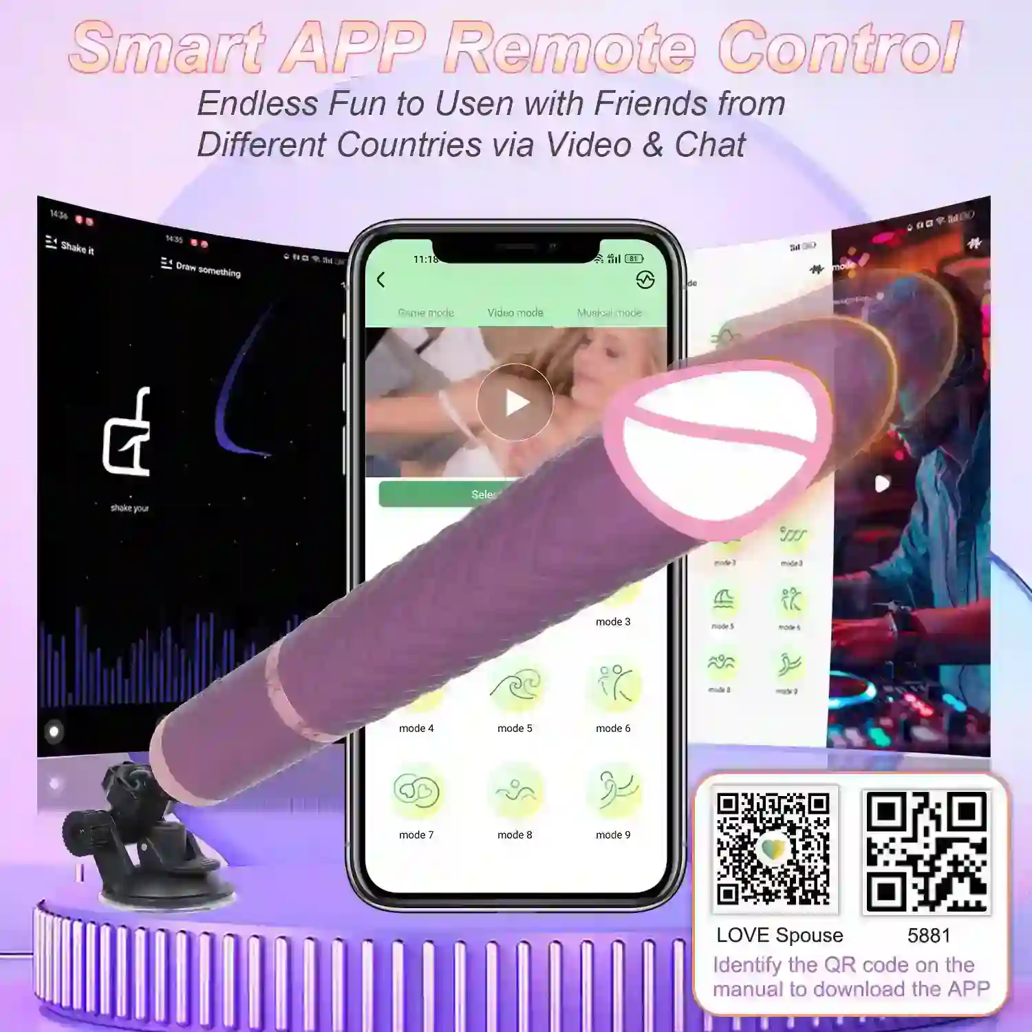 app controlled dildo for women pleasure